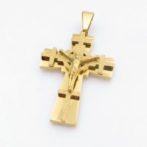 Stainless Steel Cross Pendant - KP117978-HR