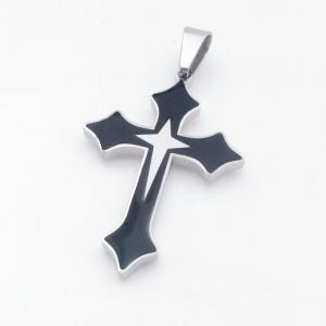 Stainless Steel Cross Pendant - KP117991-HR