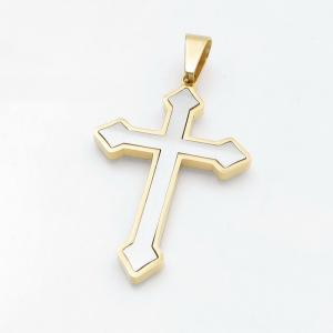 Stainless Steel Cross Pendant - KP117996-HR