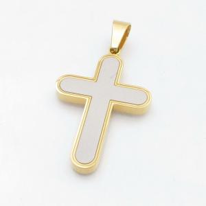 Stainless Steel Cross Pendant - KP118001-HR