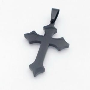 Stainless Steel Cross Pendant - KP118008-HR