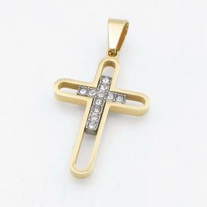 Stainless Steel Cross Pendant - KP118013-HR