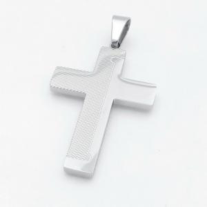 Stainless Steel Cross Pendant - KP118018-HR