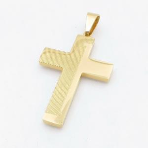 Stainless Steel Cross Pendant - KP118019-HR