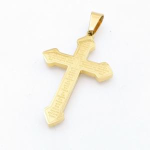 Stainless Steel Cross Pendant - KP118135-HR