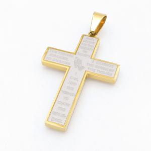 Stainless Steel Cross Pendant - KP118144-HR