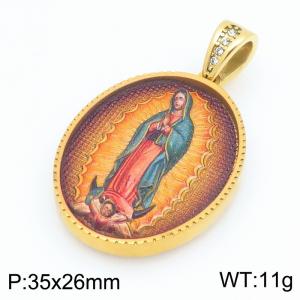 Stainless Steel Gold-plating Pendant - KP118264-GC