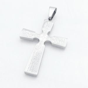 Stainless Steel Cross Pendant - KP118281-HR