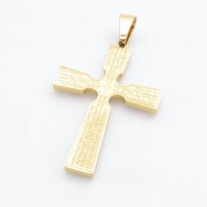 Stainless Steel Cross Pendant - KP118282-HR