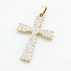 Stainless Steel Cross Pendant - KP118284-HR