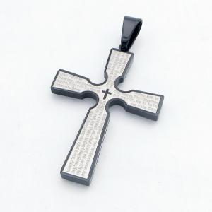 Stainless Steel Cross Pendant - KP118285-HR