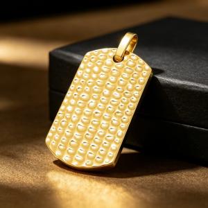 Stainless steel cast jewelry square pendant accessories - KP118345-KJX