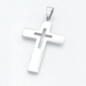 Stainless Steel Cross Pendant - KP118393-HR
