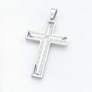 Stainless Steel Cross Pendant - KP118396-HR