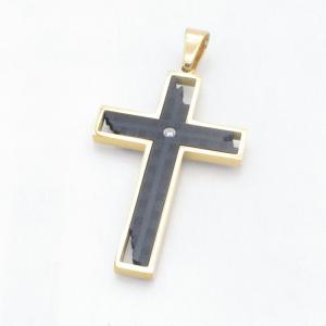 Stainless Steel Cross Pendant - KP118400-HR