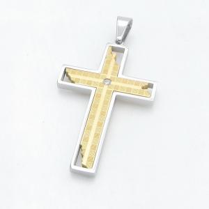 Stainless Steel Cross Pendant - KP118401-HR