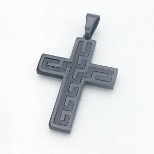 Stainless Steel Cross Pendant - KP118404-HR