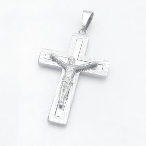 Stainless Steel Cross Pendant - KP118418-HR