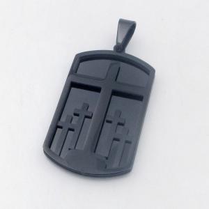 Stainless Steel Cross Pendant - KP118430-HR