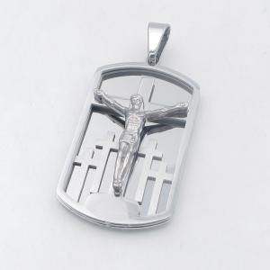 Stainless Steel Cross Pendant - KP118433-HR