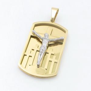 Stainless Steel Cross Pendant - KP118434-HR