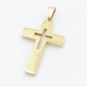 Stainless Steel Cross Pendant - KP118443-HR