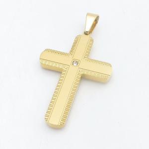 Stainless Steel Cross Pendant - KP118446-HR