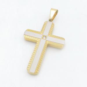 Stainless Steel Cross Pendant - KP118448-HR