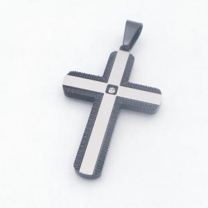 Stainless Steel Cross Pendant - KP118449-HR