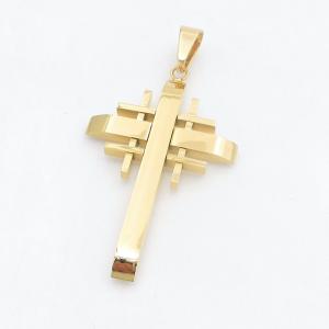 Stainless Steel Cross Pendant - KP118451-HR