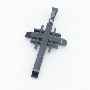 Stainless Steel Cross Pendant - KP118452-HR