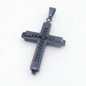 Stainless Steel Cross Pendant - KP118458-HR