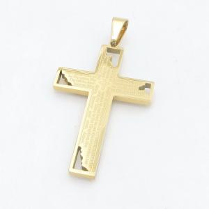 Stainless Steel Cross Pendant - KP118470-HR