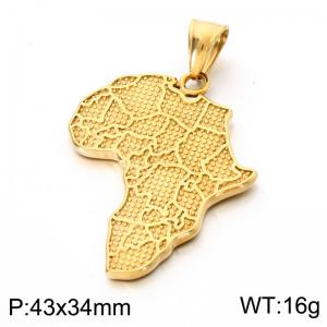 Stainless Steel Gold-plating Pendant - KP118524-LU