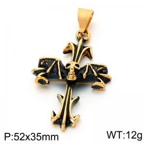 Stainless Skull Pendants - KP118558-LU