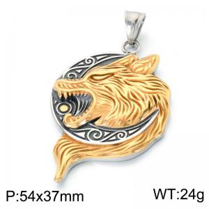 Stainless Steel Gold-plating Pendant - KP118579-LU