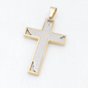 Stainless Steel Cross Pendant - KP119025-HR