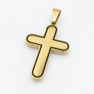 Stainless Steel Cross Pendant - KP119040-HR