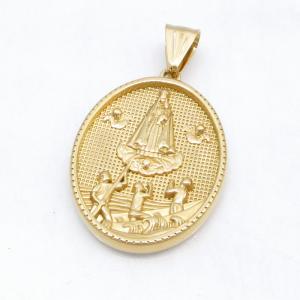Stainless Steel Gold-plating Pendant - KP119106-GSD