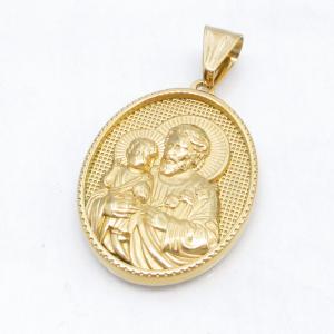 Stainless Steel Gold-plating Pendant - KP119115-GSD