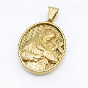 Stainless Steel Gold-plating Pendant - KP119117-GSD