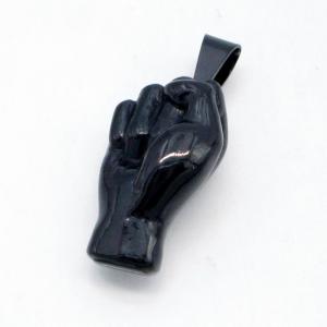 Stainless Steel Black-plating Pendant - KP119231-ZY