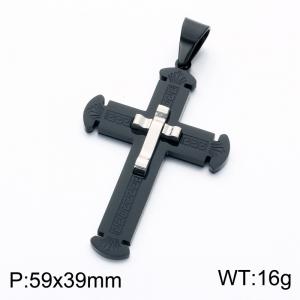 Stainless Steel Cross Pendant - KP119287-KL