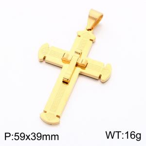 Stainless Steel Cross Pendant - KP119288-KL