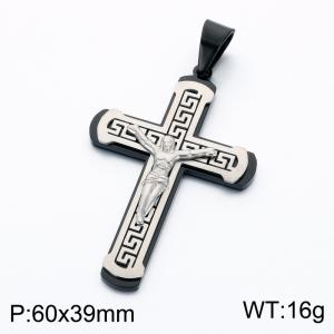 Stainless Steel Cross Pendant - KP119290-KL