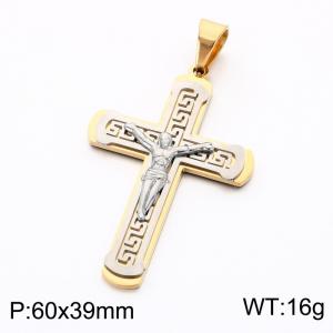 Stainless Steel Cross Pendant - KP119292-KL