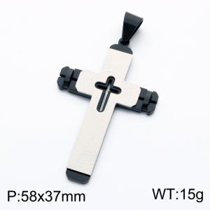 Stainless Steel Cross Pendant - KP119296-KL