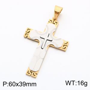 Stainless Steel Cross Pendant - KP119297-KL