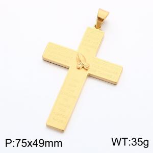 Stainless Steel Cross Pendant - KP119298-KL