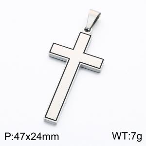Stainless Steel Cross Pendant - KP119300-KL